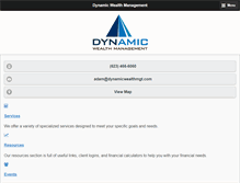 Tablet Screenshot of dynamicwealthmgt.com